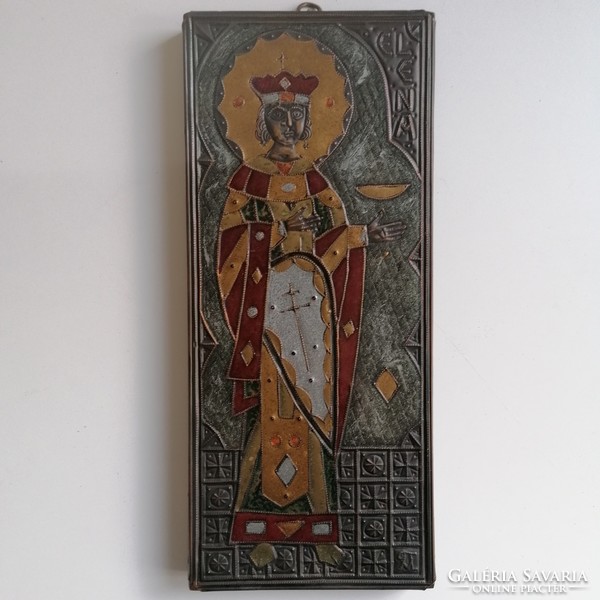 Pravoszláv zománc ikon, Ilona a régészek védőszentje
