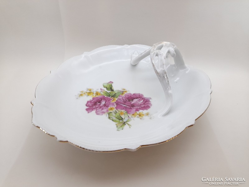Bavaria porcelán rózsás asztalközép