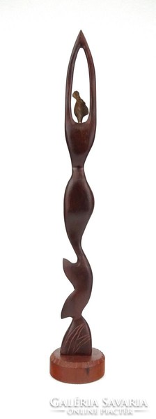 1D657 Afroamerikai női akt sellő fafaragás 31 cm CUBA