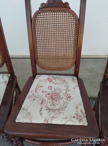 Ónémet nádazott, háttámlás székek a XX. század első fele