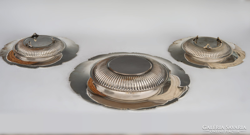 Silver serving set (6 pieces small, 1 piece large)