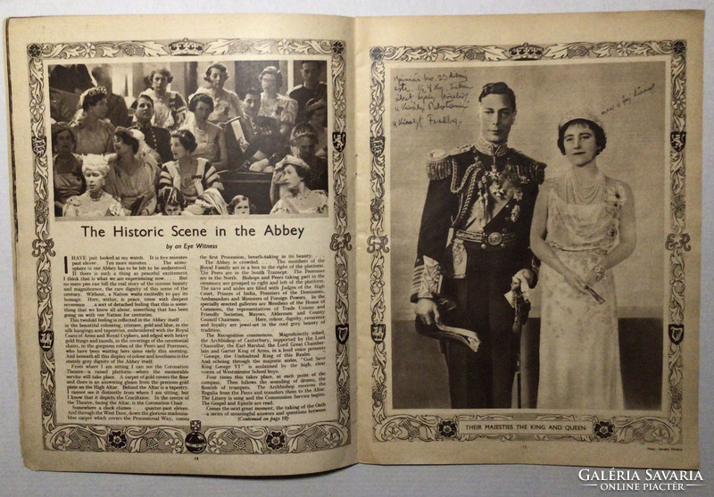 VI.György brit király koronázása 1937. Az első fotók.