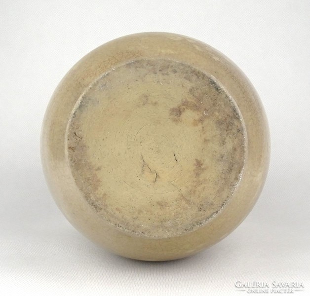 1D778 Antik jelzett Zsolnay kőcserép edény szilke 18.5 cm