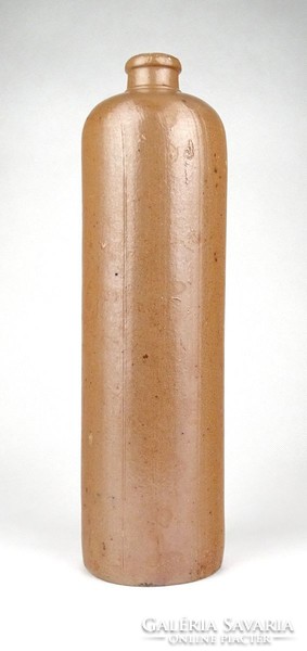 1D787 Antik nagyméretű literes cserép ásványvizes palack 30 cm