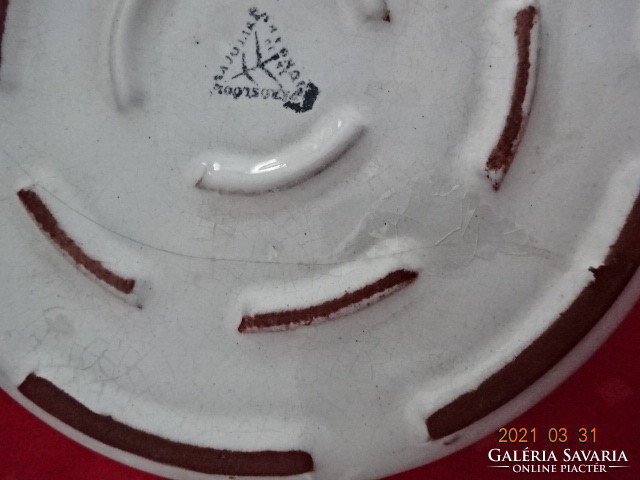 Városlőd porcelain hand-painted pan, diameter 16.5 cm. He has!