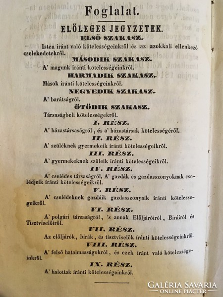 (1856) Keresztyén Erkölcstudomány vagy Minden Rendbeli Kötelességeink Rövid Előadása. Debeczenben.