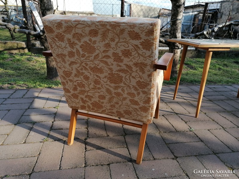 Mid century design Czechoslovak armchair from 1968, fresh design, light graceful piece, for enchantment