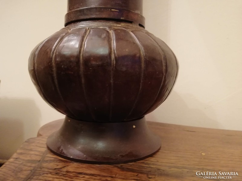 Antique large copper vase brass 40cm high from the 50s