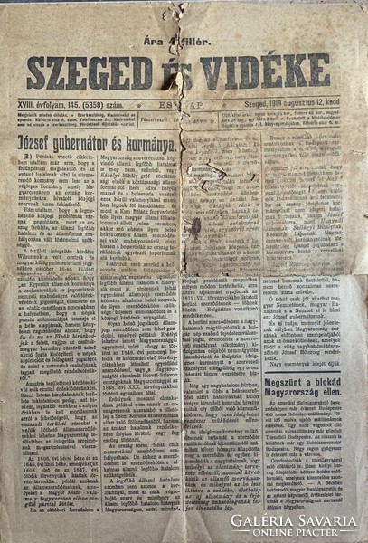 3 db ritka szegedi különleges újság (1919, 1924-es Szeged)