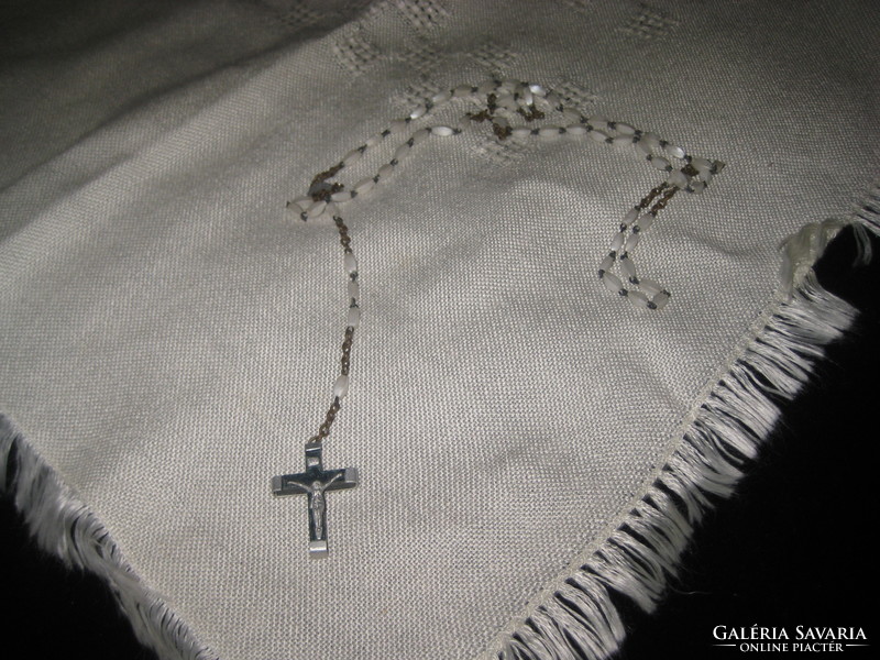 Rosary, old rice grains, stretched 45 cm