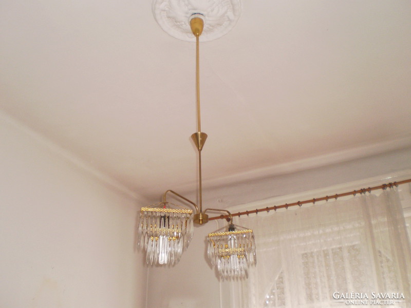Old crystal chandelier