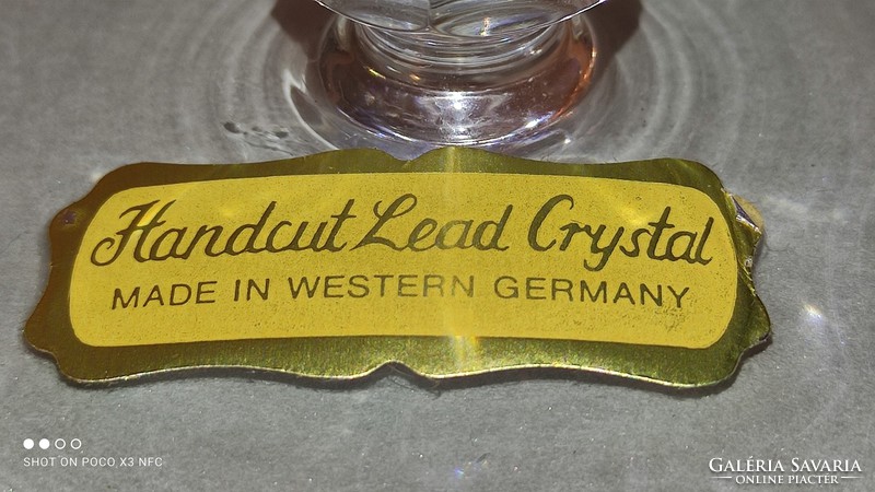 Handcut lead crystal - kézzel csiszolt kristály üveg pohár pár