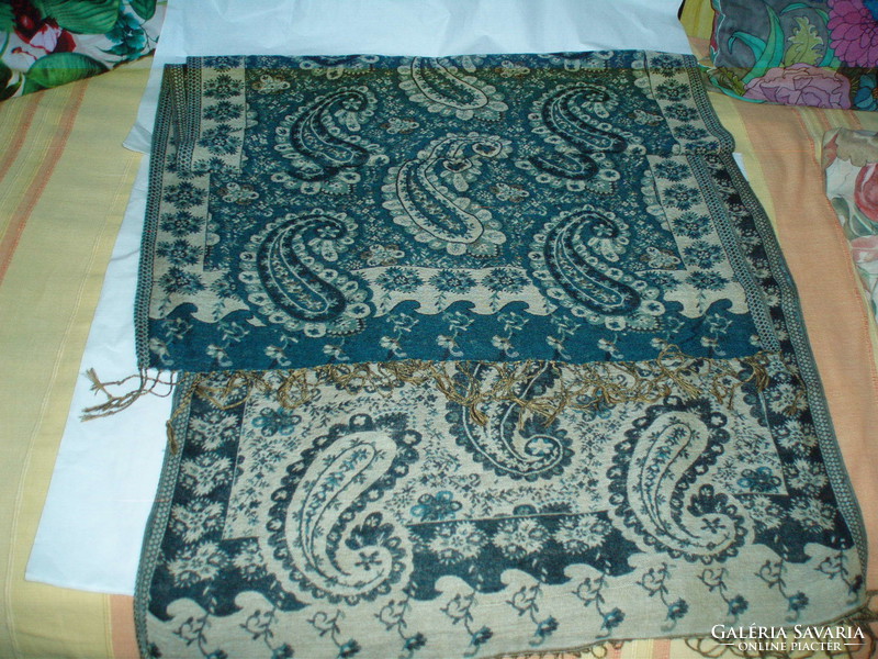 Vintage kasmír nagy selyemgyapjú sál