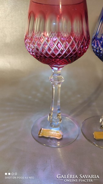 Handcut lead crystal - kézzel csiszolt kristály üveg pohár pár