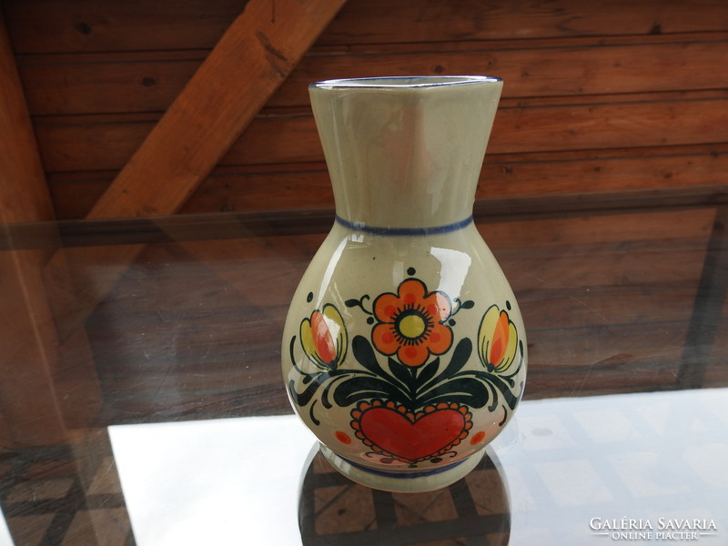 Austria gkv numbered Austrian jug with heart flower pattern