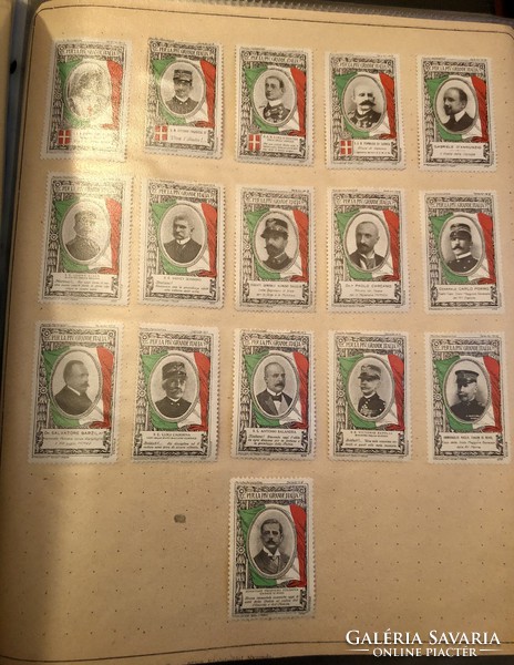 1900-1915 Olasz Katonai levélzáró gyűjtemény kb. 240-250 db 