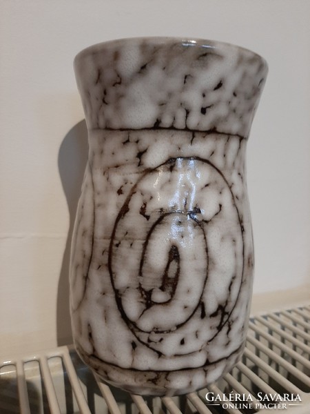 Ikebana ceramic retro vase 16 cm