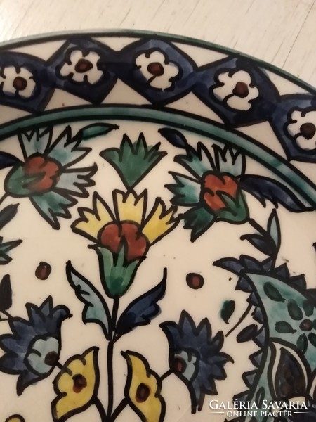 Jeruzsálem - kézi festett, mázas tányér 