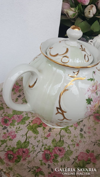 Nagyméretű  porcelán teáskanna