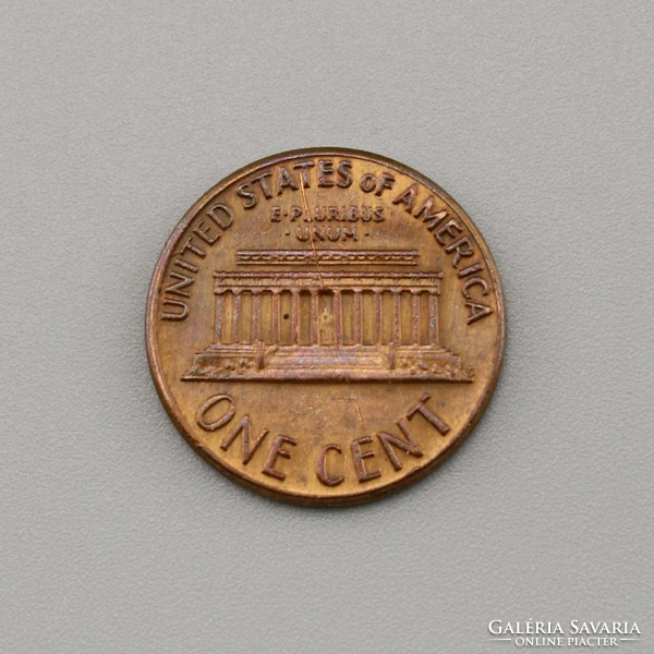 1 Cent USA 1969 D, Lincoln Memorial Cent, One Cent USA Lincoln