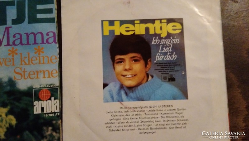 Heintje -Mama -1967 , Ich sing ein  Lied für dich - 1969    2 db kis antikvár bakelit lemez- 