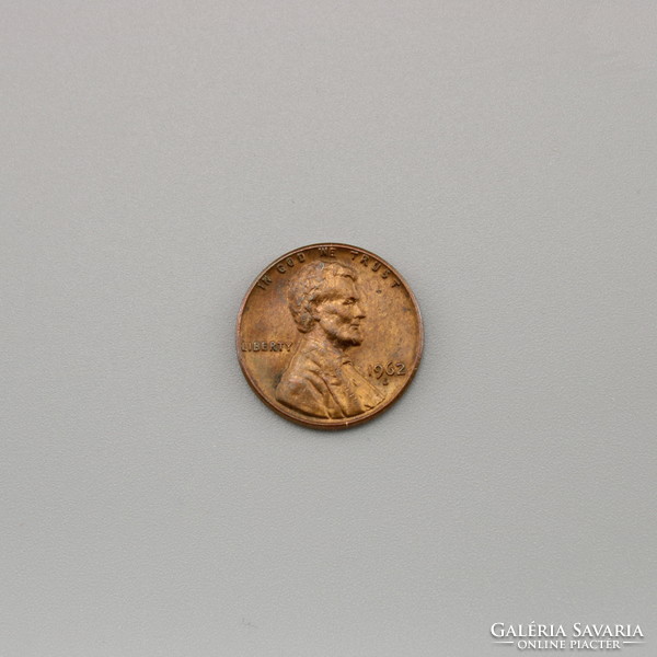 1 Cent USA 1962 D, Lincoln Memorial Cent, One Cent USA Lincoln