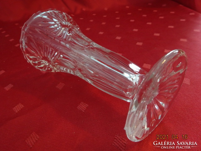 Glass vase, graceful shape, height 13.5 cm. He has!