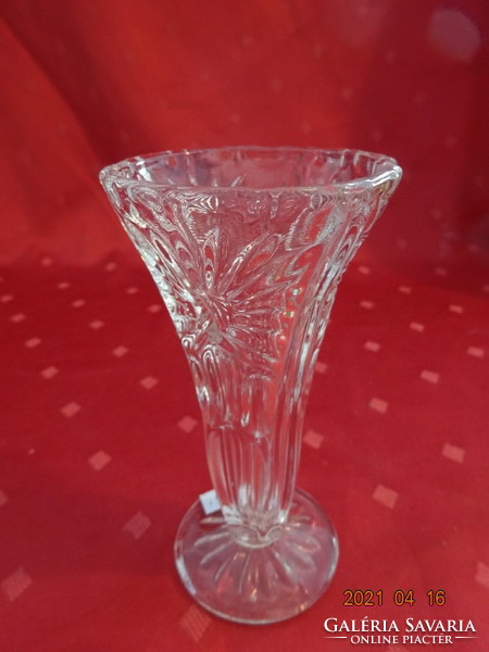 Polished glass vase, height 13 cm. There are 2 for sale together! Jokai.