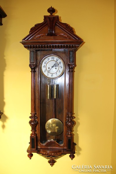 Old German antique glass wall clock 132 cm