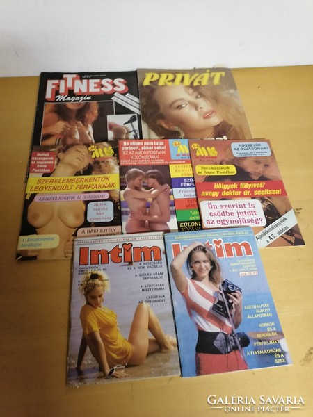 Eladó régi erotikus témájú magazinok