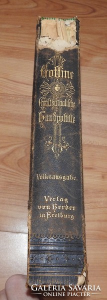 Antik német nyelvű gótikus betűkkel írt könyv 1892- ből