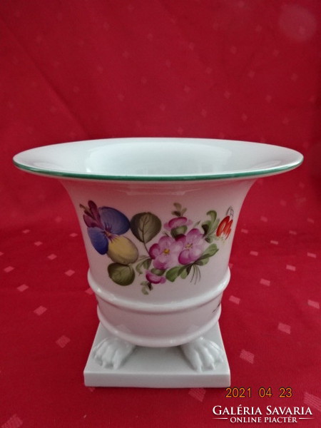Herend porcelain four-legged vase, height 13 cm. He has!