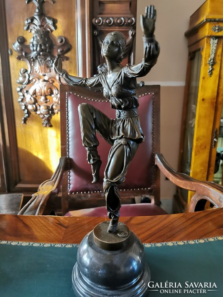 Dancer - art deco bronze statue