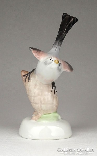 1D895 Régi Aquincum porcelán madár figura 15 cm