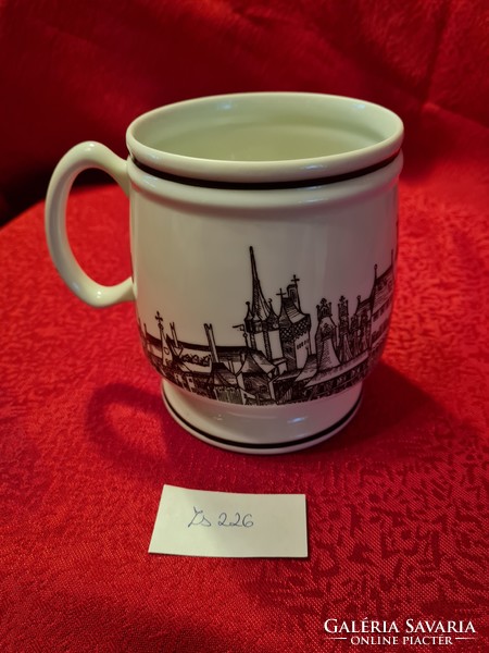 Hollóházi cityscape mug 12 cm