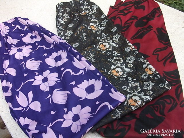 Color-patterned women's pants-leggings-capris 3 colors/pattern m-l
