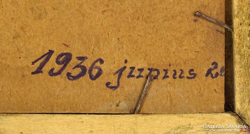 1D982 XX. századi magyar festő Baráth jelzéssel : Kanyargó folyó 1936