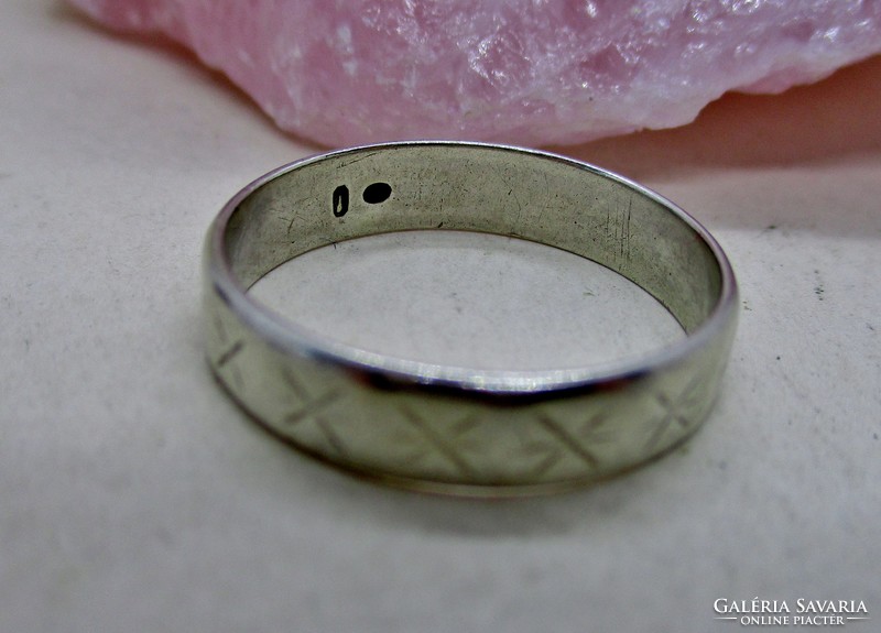 Szép ezüst  karika gyűrű