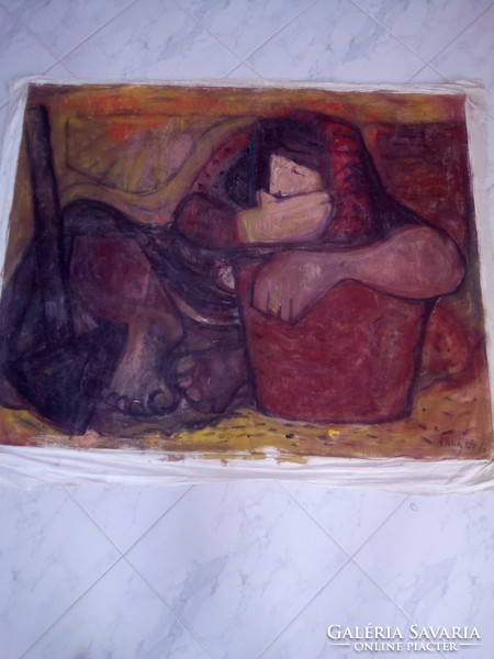 Gyula Bakányi painting 90 x 110 cm