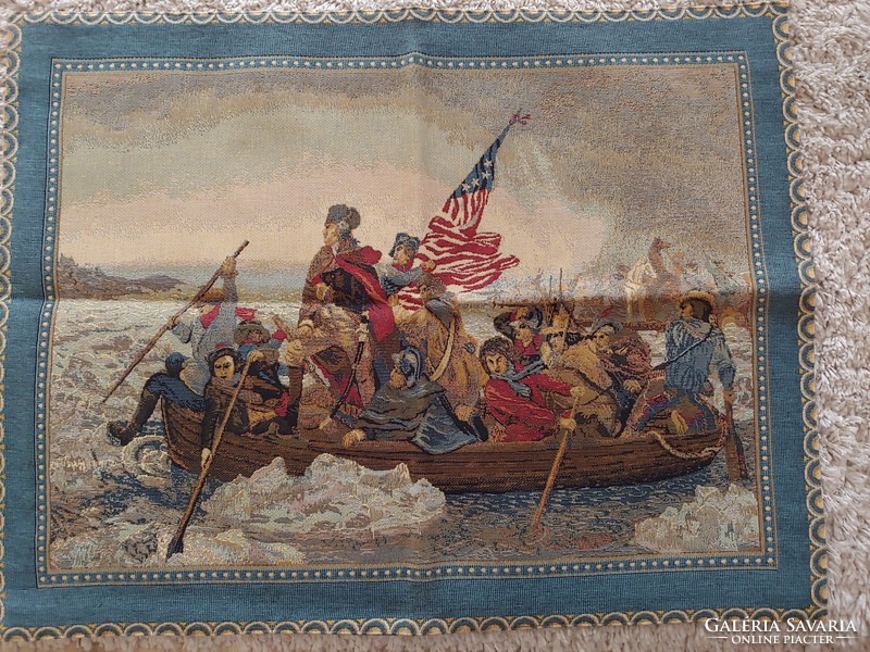 Emanuel Gottlieb Leutze: Washington Crossing the Delaware River, 1851. Wall protector 100x70 cm