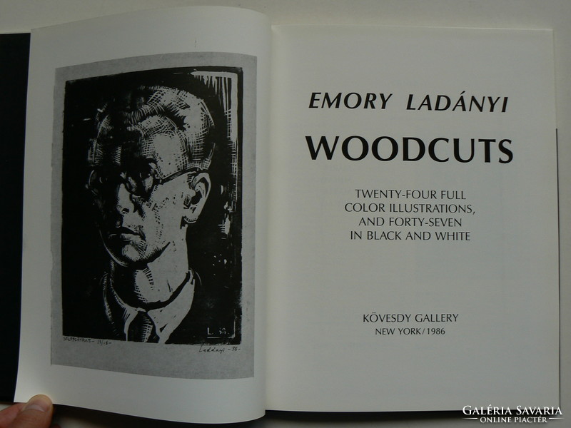 Emory Ladányi woodcust album, 1986, book in excellent condition