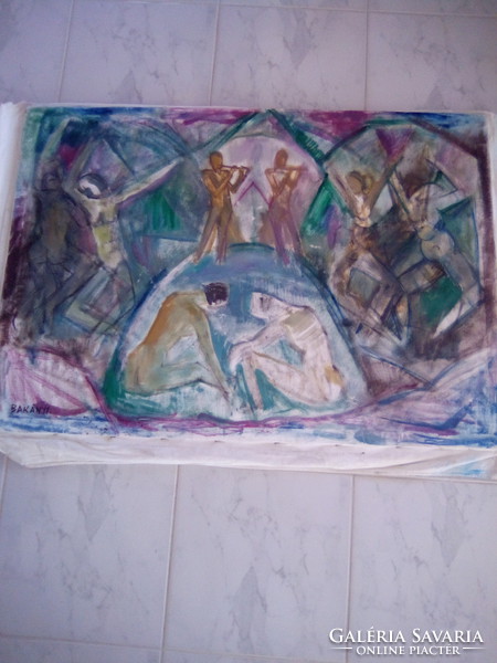 Gyula Bakányi painting 70 x 100 cm