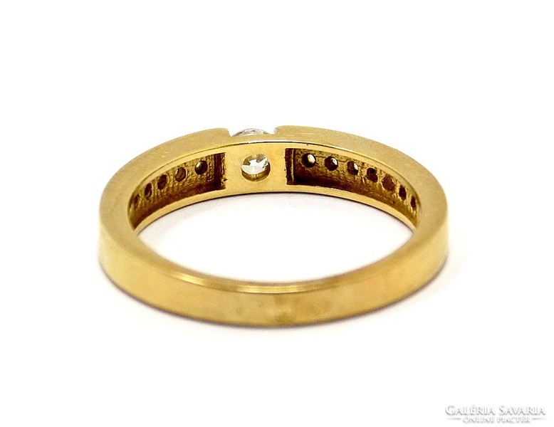 Gold ring with stones (zal-au87839)