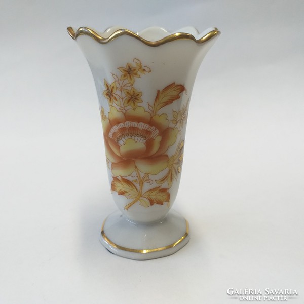 Oh Herend flower mini porcelain vase. 6 Cm.