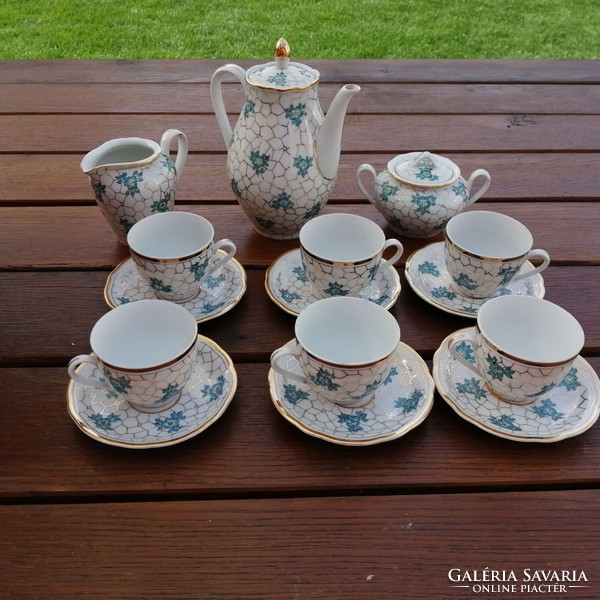 Orbán Gizi marked German porcelain tea and coffee set