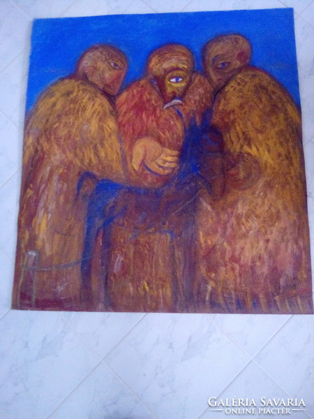 Gyula Bakányi painting 110 x 100 cm