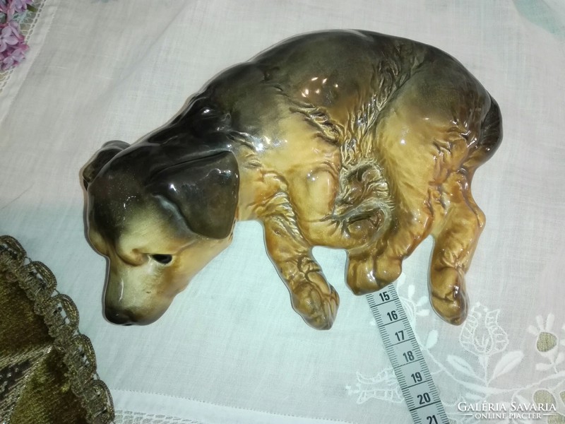 Beautiful, goebel, lying puppy dog ... 25 X 14 cm