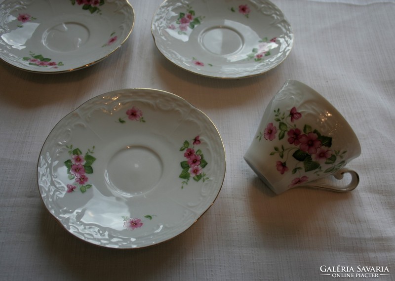 Bavaria winterling - pink flower cup + 3 saucers in one