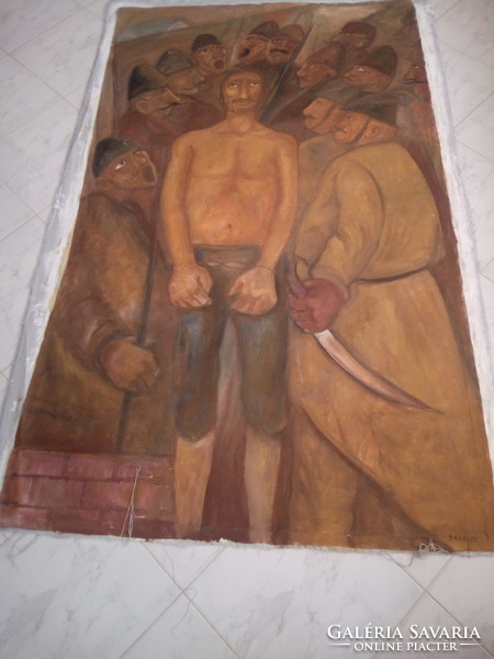 Gyula Bakányi painting 180 x 110 cm