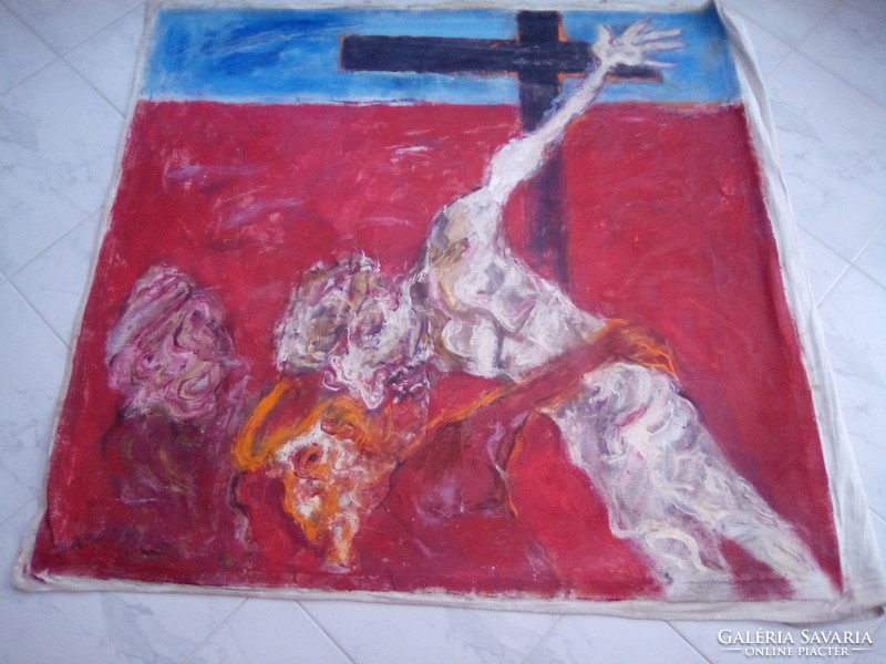 Gyula Bakányi painting 110 x 120 cm